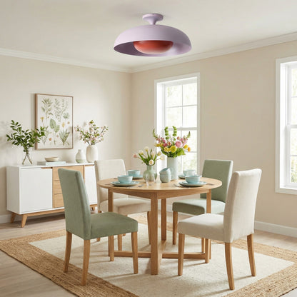 ‎Angelica Modern Yellow Metal Round Ceiling Light