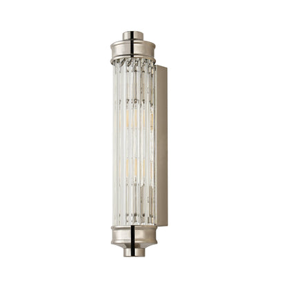 Raelin Retro Cylindrical Ribbed Glass Sconce