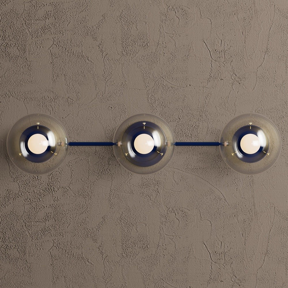 Philo Nordic 3-light Glass Globes Wall Light