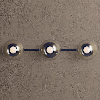 Philo Nordic 3-light Glass Globes Wall Light