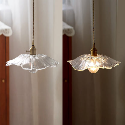 Callista Retro Lotus Creative Glass Pendant Light