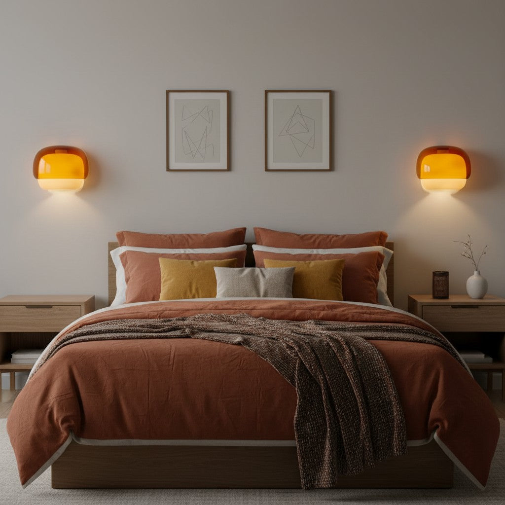 Norman Modern Colorful Layered Glass Wall Light