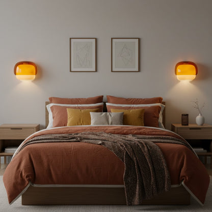 Norman Modern Colorful Layered Glass Wall Light
