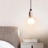 Nathanael Modern Travertine Three Ring Pendant Light