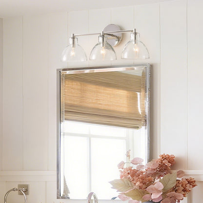 Keen Farmhouse Cooper Recycled Glass Dome Sconce