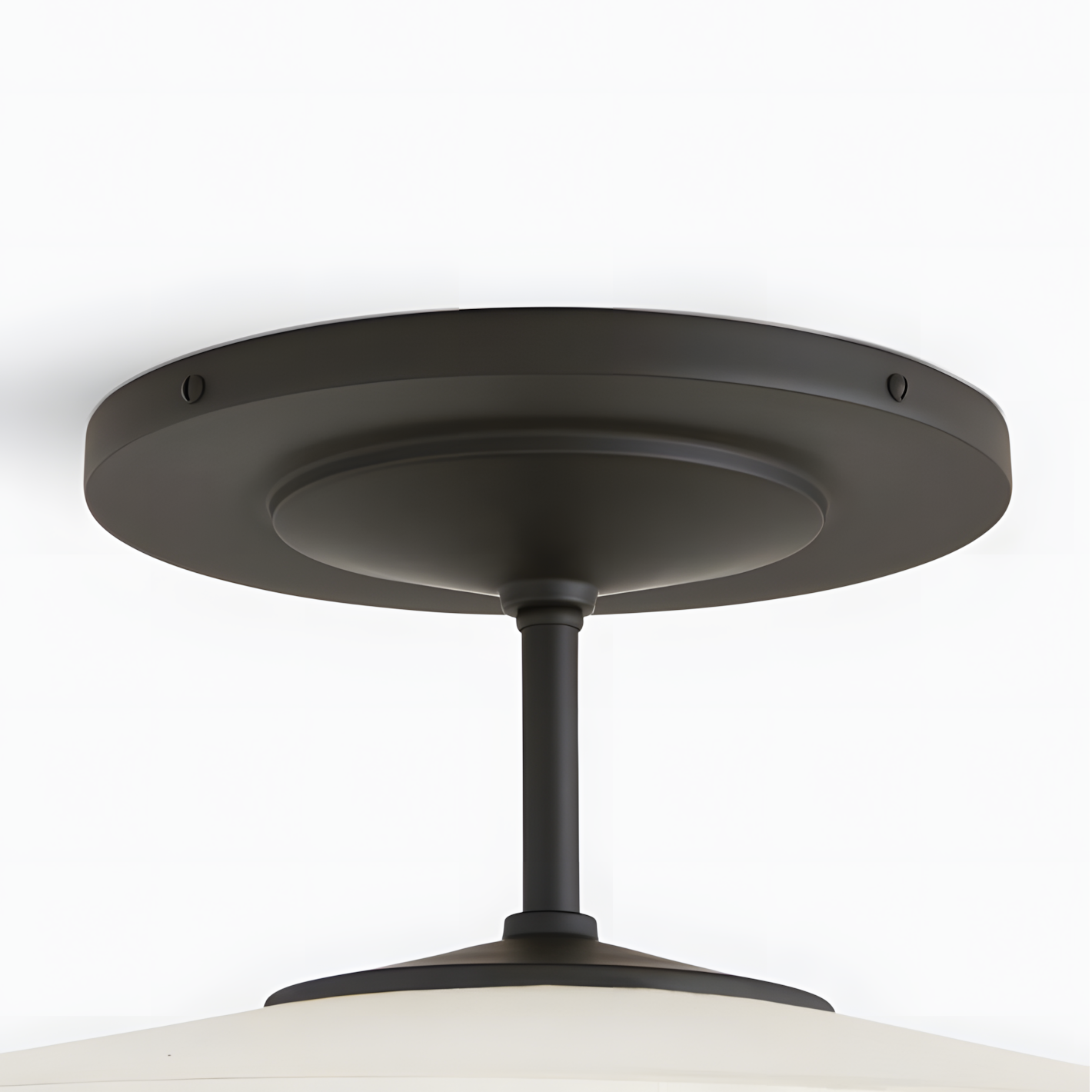Delaney Rustic Fabric Drum Semi-Flush Mount Ceiling Light