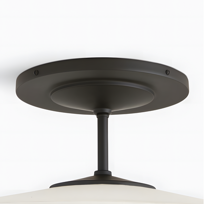 Delaney Rustic Fabric Drum Semi-Flush Mount Ceiling Light