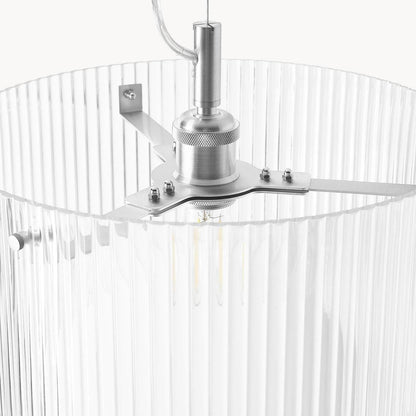 Erisen Farmhouse Ribbed Glass Pendant Light