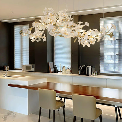 Vesper Luxurious Ginkgo Leaf Chandelier