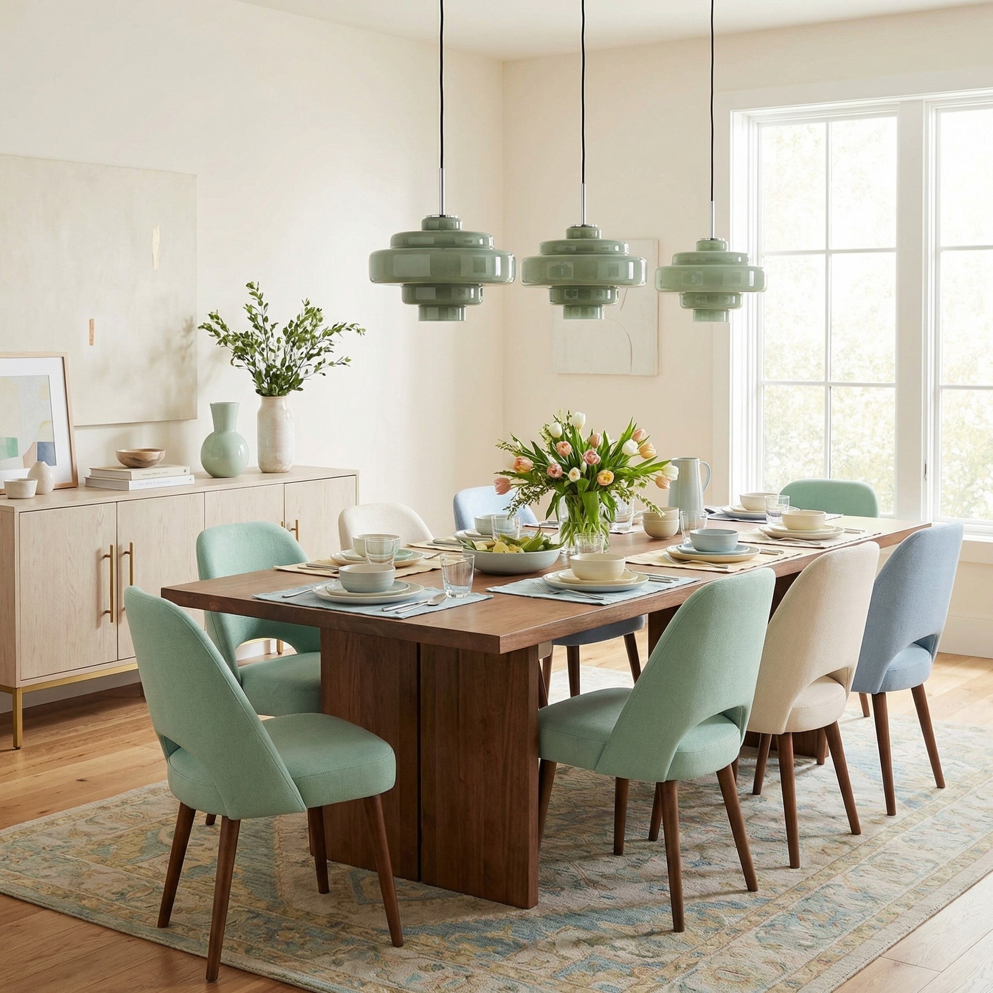 Yves Vintage Tiered Glass Pendant Light