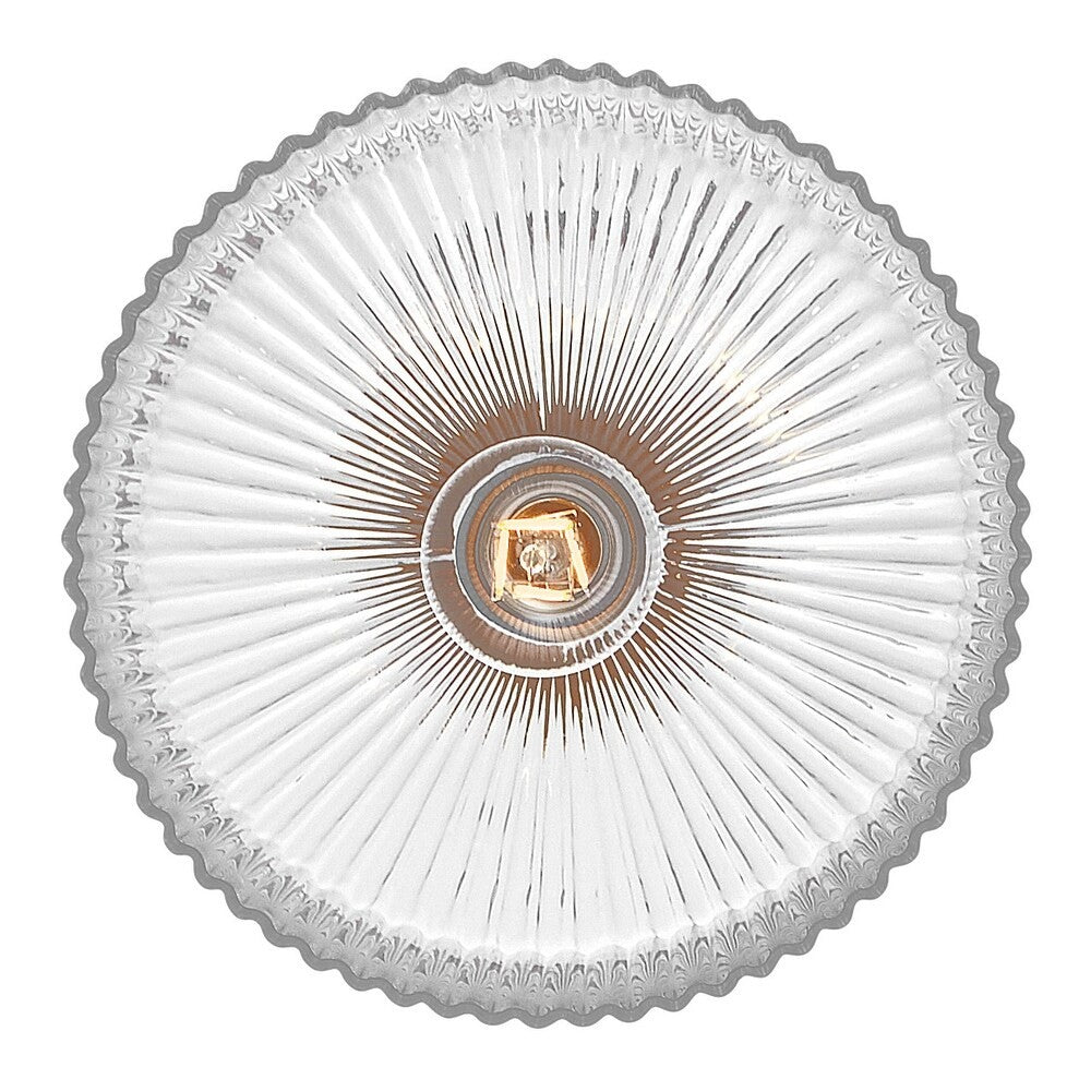 Hesper Farmhouse Ribbed Glass Pendant Light