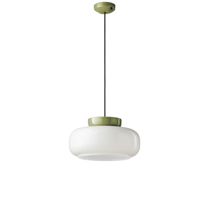 Smith Modern Nordic Bauhaus Macarons Bowl Shade Ceramic Pendant Light