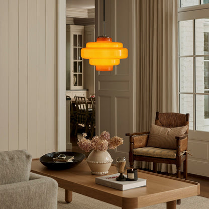 Yves Vintage Tiered Glass Pendant Light