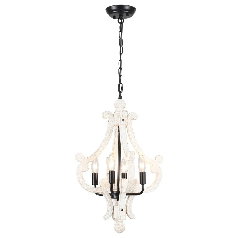 Astridina Rustic Antique Wooden French Country Chandelier