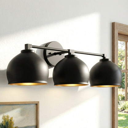 Conrad Vintage 3 Heads Bellflower Glass Wall Sconce