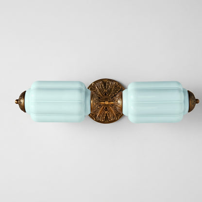 Hartnell Retro Colorful Art Deco Glass Eloise Wall Light