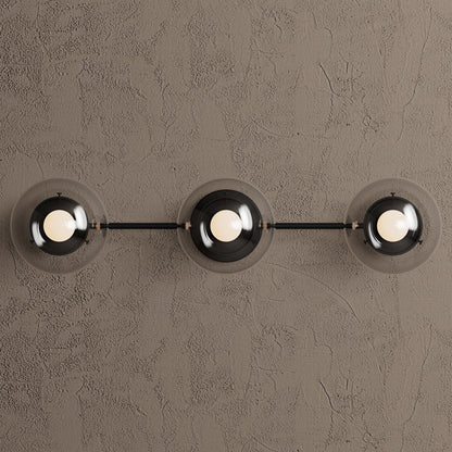 Philo Nordic 3-light Glass Globes Wall Light