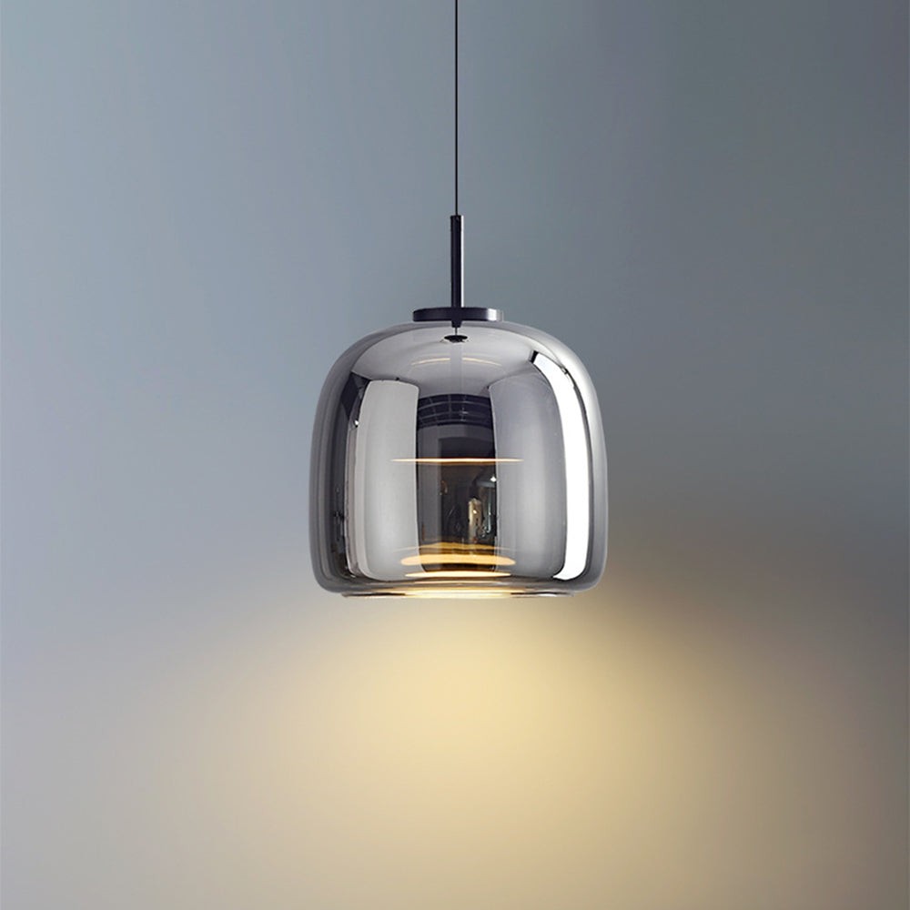 Raith Mouth Blown Glass Shade Pendant Light