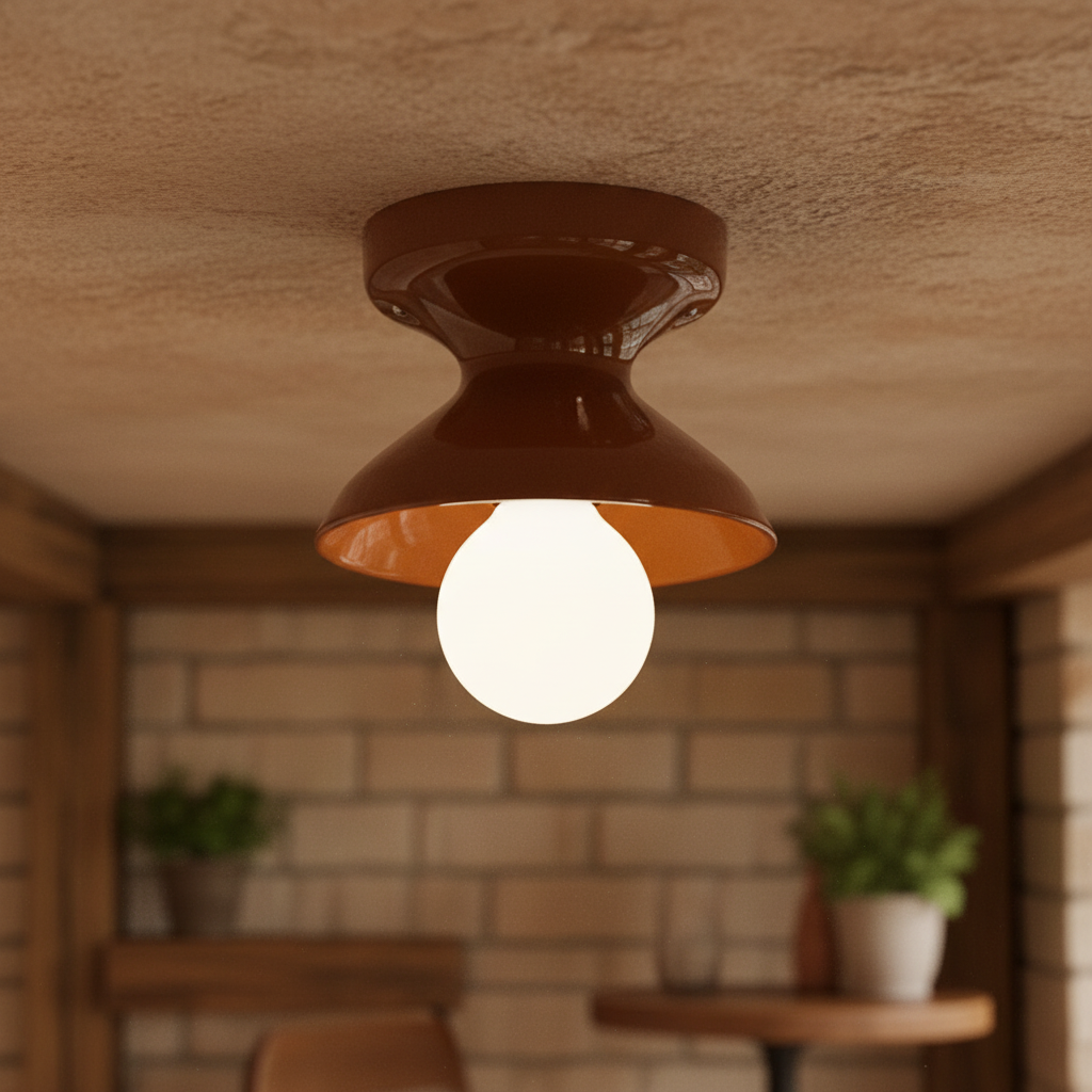 Lunavel Modern Ceramic Mount Ceiling Light Fixture