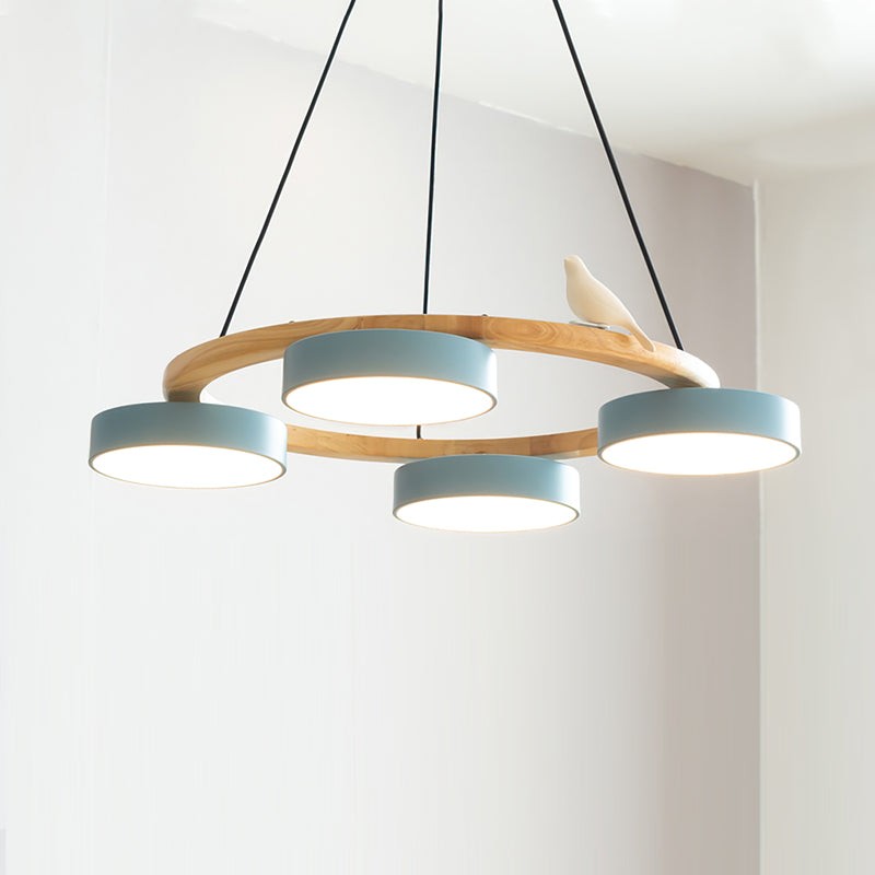 Myrithor Macarons Bird Woon Round Chandelier
