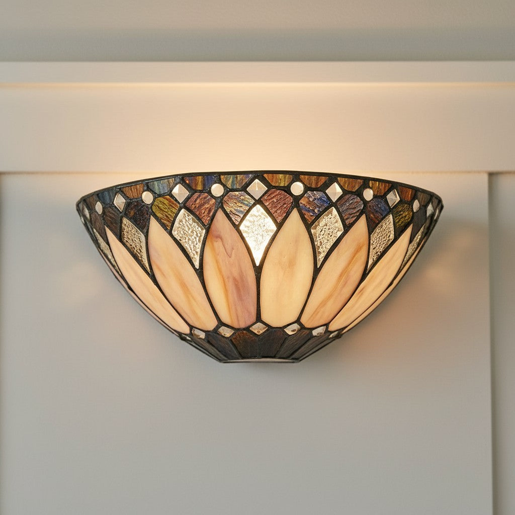 Cygnus Tiffany Stained Glass Wall Light