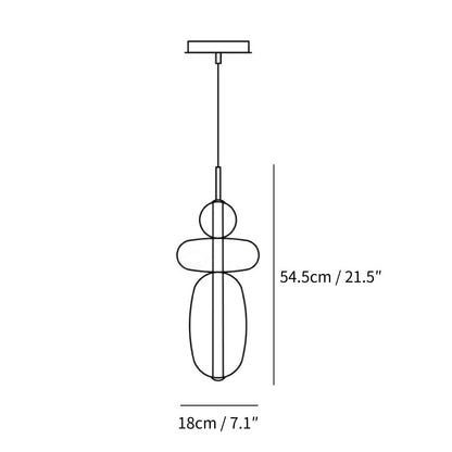Caterina Modern Colorful Candied Glass Pendant Light