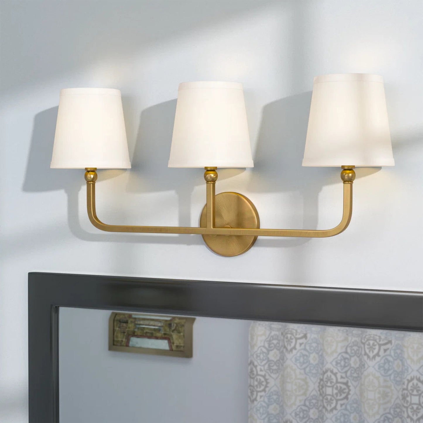 Liryn Minimalist 2/3/4 Heads Fabric Vanity Wall Light