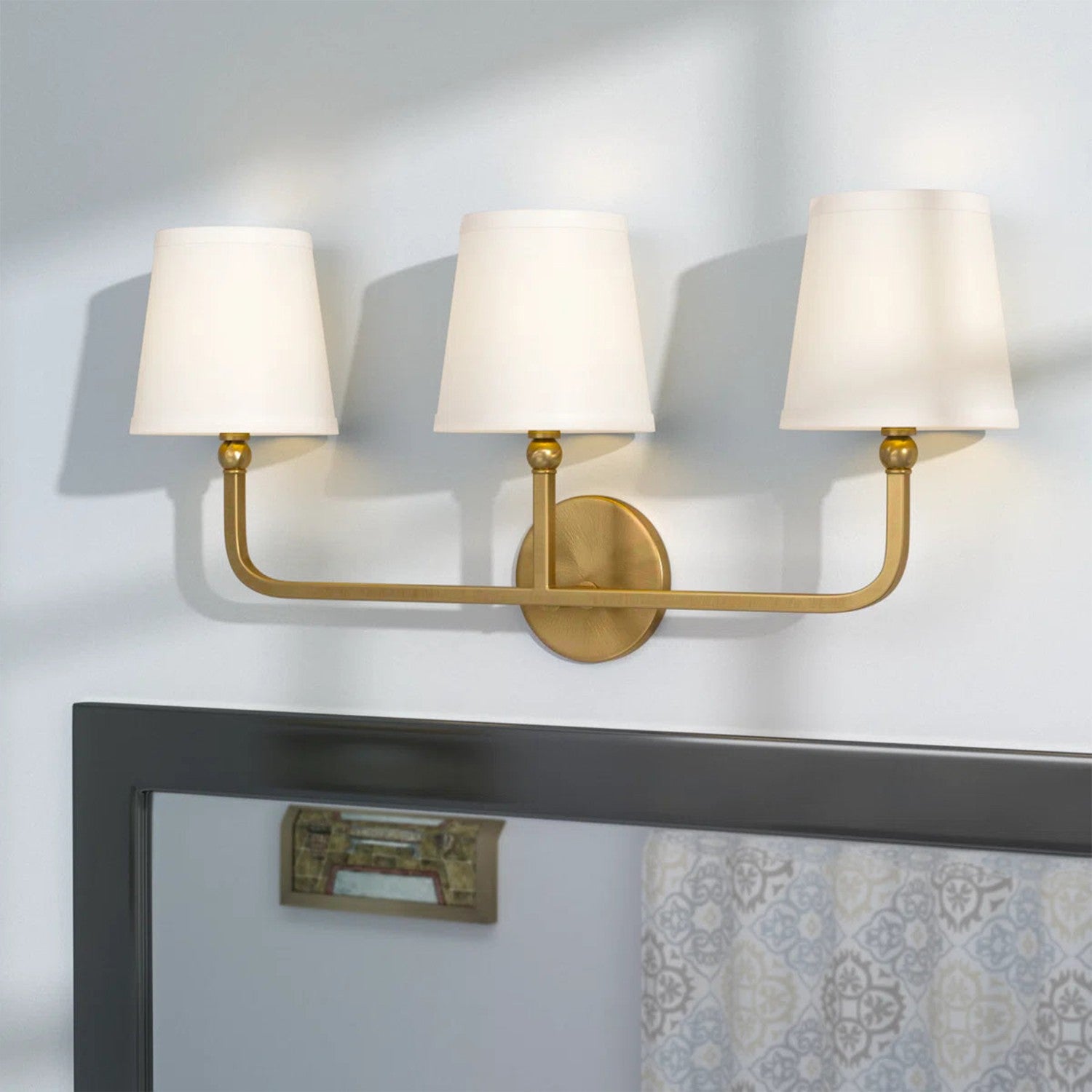 Liryn Minimalist 2/3/4 Heads Fabric Vanity Wall Light