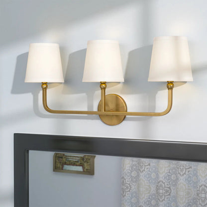 Liryn Minimalist 2/3/4 Heads Fabric Vanity Wall Light