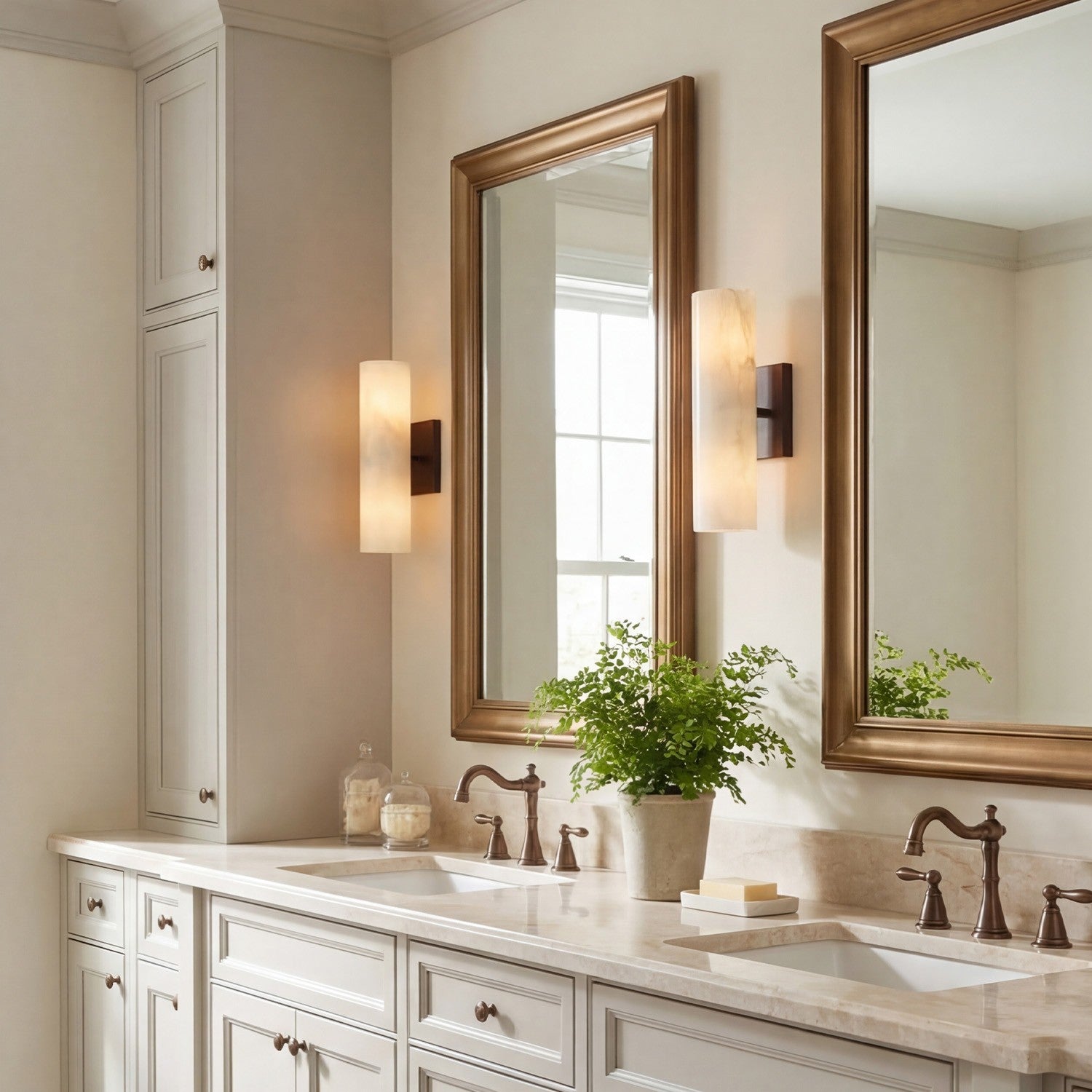 Easy Geometry Wall Lamps For Bedroom | Alabaster Living Room Wall