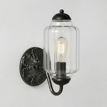 Cyrilith Vintage Milk Glass Oiled Brass Eloise Sconce