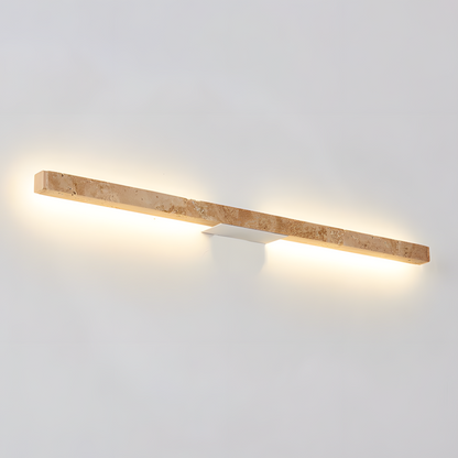Jarvis Minimalist Travertine Linear LED Wall Lamp