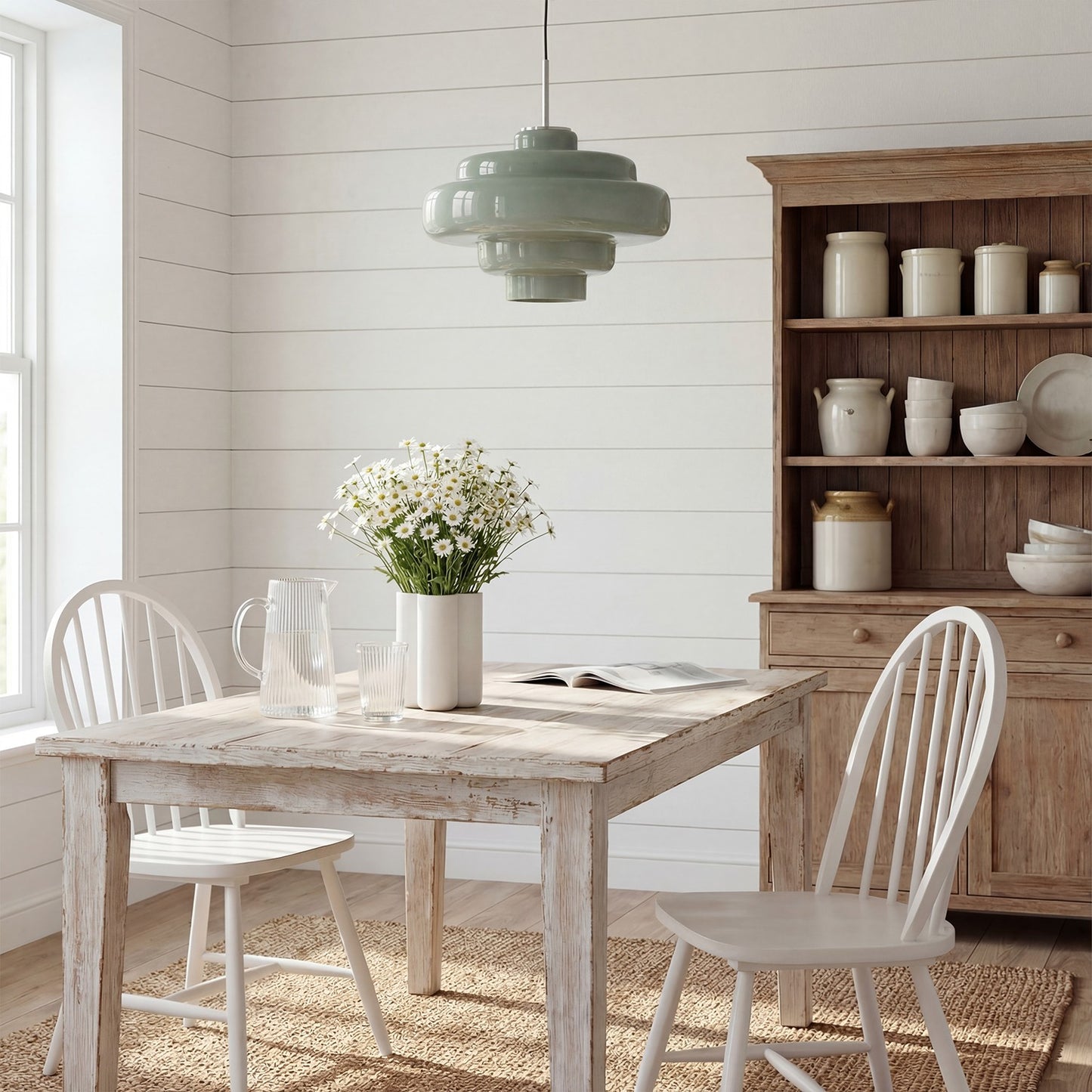 Yves Vintage Tiered Glass Pendant Light