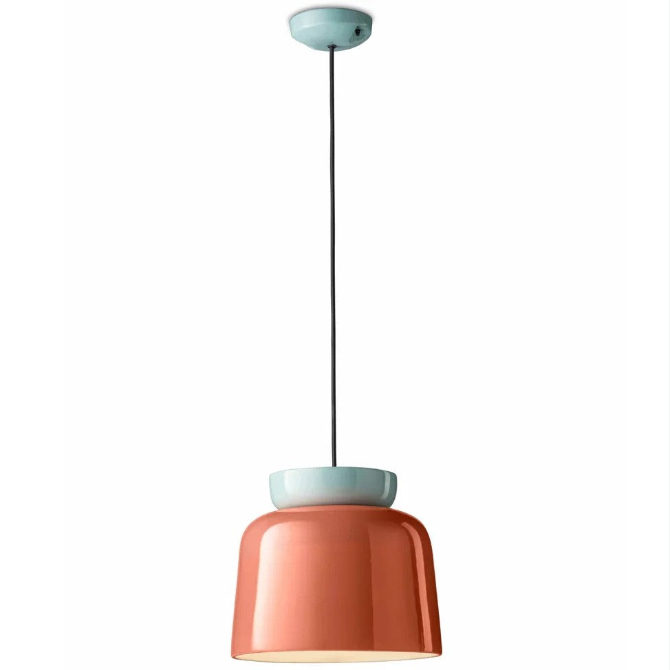 Smith Modern Nordic Bauhaus Macarons Bowl Shade Ceramic Pendant Light
