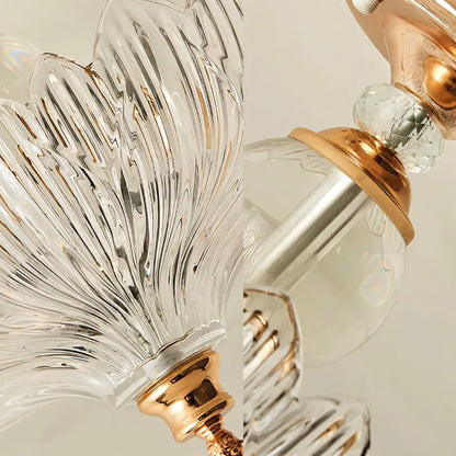 Wyrith Vintage Flower Crystal Flush Mount Light
