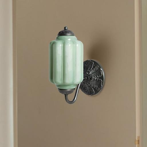 Vintage Elegant Milk Glass Eloise Wall Sconce - Retro Accent Lighting for Bathroom\Bedroom\Hallway