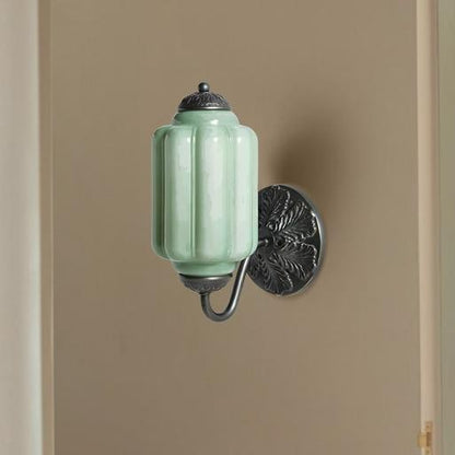 Vintage Elegant Milk Glass Eloise Wall Sconce - Retro Accent Lighting for Bathroom\Bedroom\Hallway