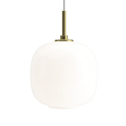 Louis Cream Stained Glass Globe Pendant Light