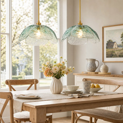 Vexen Flower Stained Glass Hanging Lamp