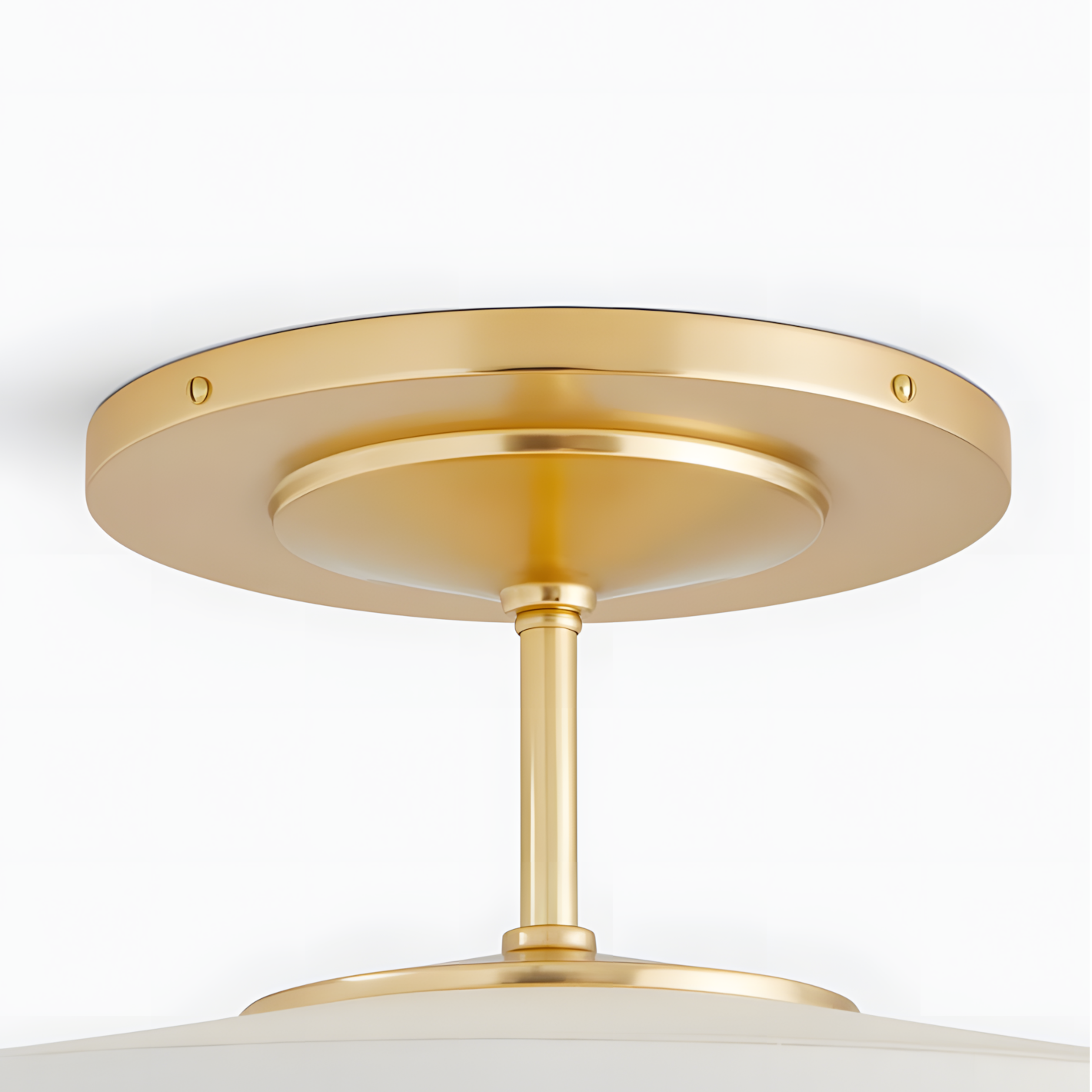 Delaney Rustic Fabric Drum Semi-Flush Mount Ceiling Light
