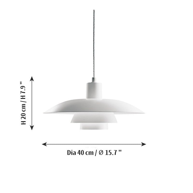 Emery Nordic Three Tier Metal Disc Pendant Light