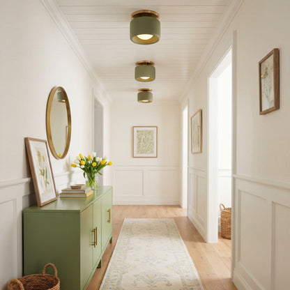 Aura Modern Porcelain Flush Mount Ceiling Light