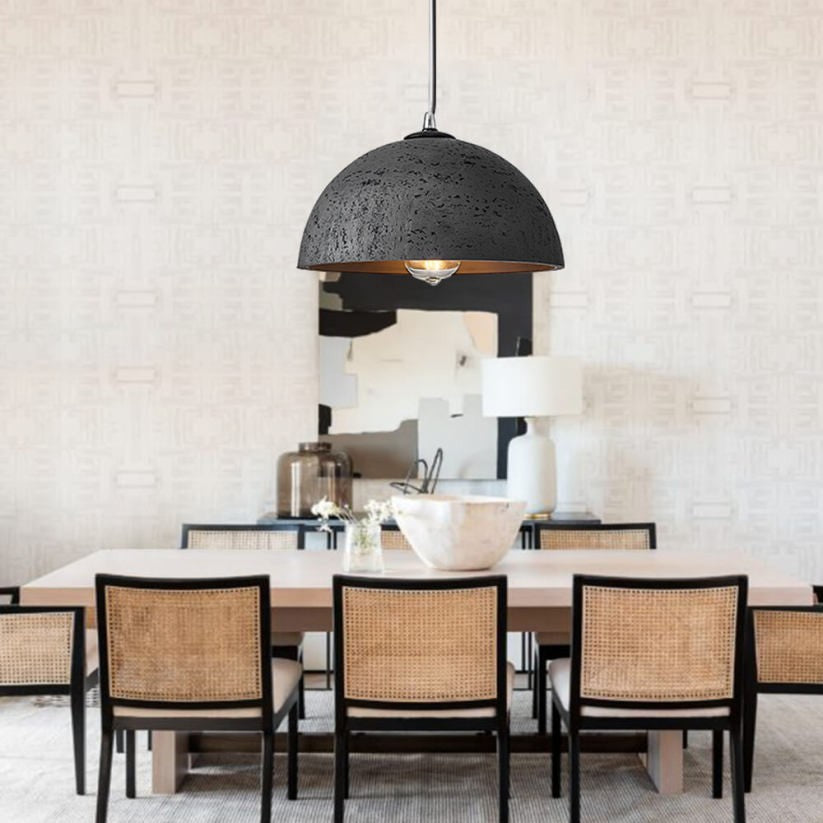 Luran Wabi Sabi Dome Stone Pendant Light