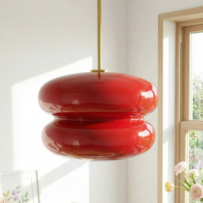 Josie Cream Bauhaus Opal Glass Pendant Light