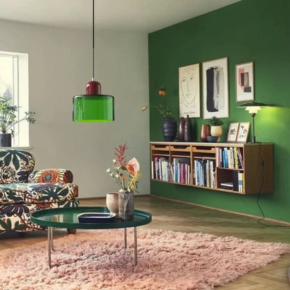 Colorful Creative Small Fresh Glass Shade Pendant Light