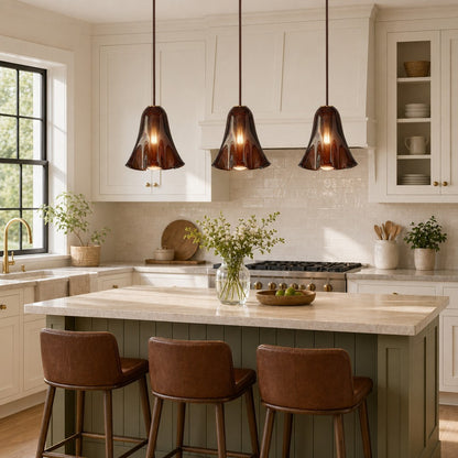 Graham Modern Shell Glass Fazzo Pendant