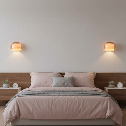 Norman Modern Colorful Layered Glass Wall Light