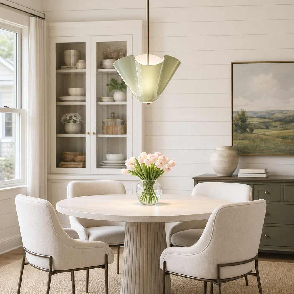 Franklin Modern Shell Glass Fazzo Pendant Light