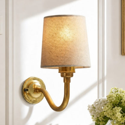 Nyxel Vintage Fabric Small Wall Sconce