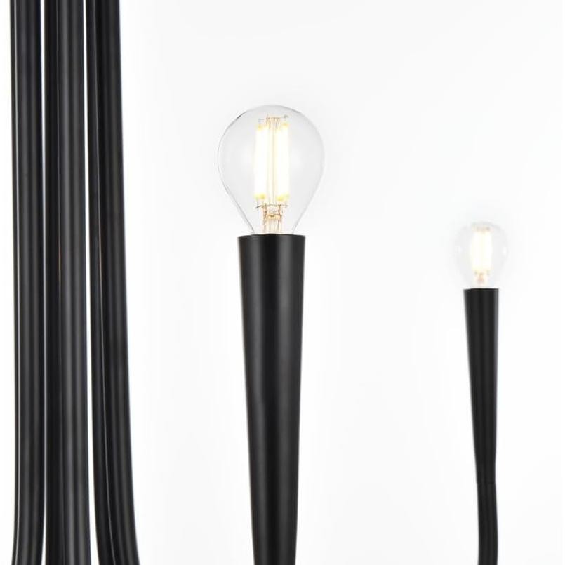 Luren Light Luxury Candle Iron Branch Chandelier